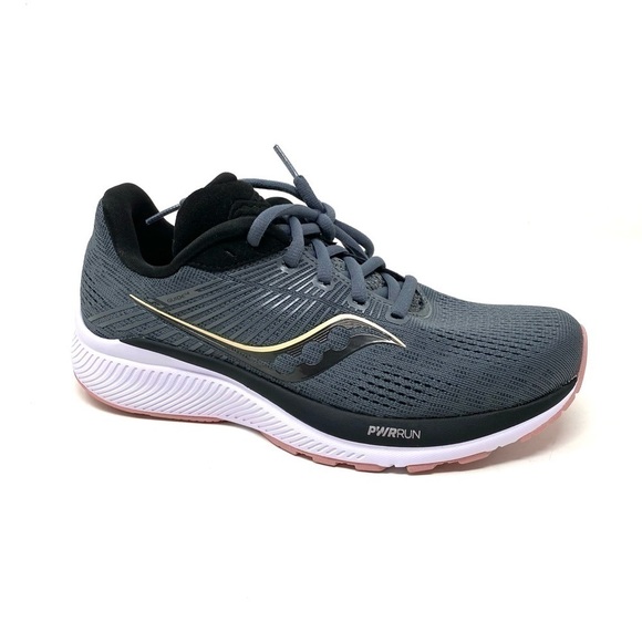 Saucony Guide 14 Women's Running Charcoal, Rose S10654-45 - Picture 1 of 7